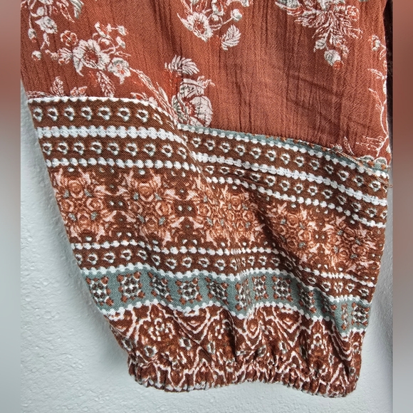 Sonoma Goods For Life Boho Style Floral Top V Neck & Tassels For Women Size 2X - Picture 6 of 10